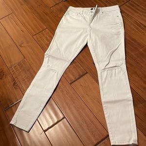 NEW! True Religion Ripped White Jeans Jennie Curvy Mid Rise Super Skinny W28